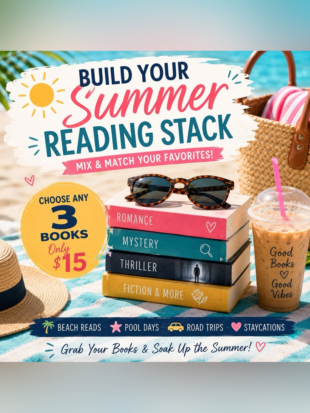 Build Your Summer Reading Stack Pick Any‎ 3 Books for $15